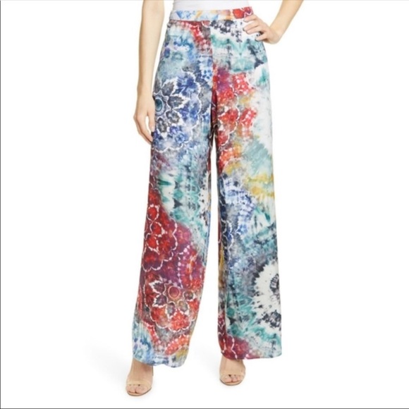 Alice + Olivia Pants - Alice + Olivia Tie Dye Kaleidoscope Pants Athena 6
